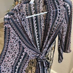 Boho wrap maxi cover up or dress